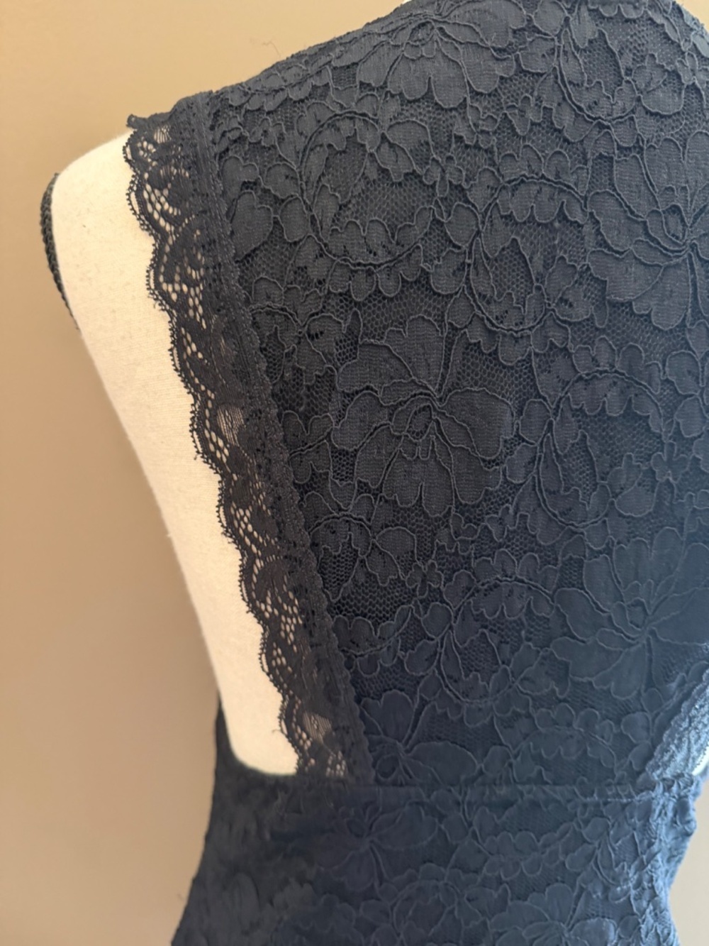 Express Black Romantic Goth Boho Y2K Sleeveless Lace Fitted Top, Size Medium - Picture 6 of 11